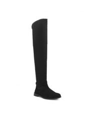 Sergio Bardi Muszkieterki ARC-C1008-04SB Czarny. Czarne kozaki damskie Sergio Bardi, bez wzorów, z materiału, bez obcasa, na płaskiej podeszwie, bez zapięcia. Za 359.00 zł.