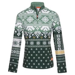 Bluza narciarska Damska Gareth & Lucas Ninety-One. Zielone bluzy damskie GARETH & LUCAS, na zimę, m, bez wzorów, z elastanu, sportowe, bez ramiączek, bez kaptura. Za 229.99 zł.