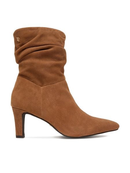 MEXX Botki EO-WI44-TIP-01 Brązowy jasny. Brązowe botki damskie Mexx, bez wzorów, ze skóry, bez obcasa, na szpilce, bez zapięcia. Za 479.99 zł.