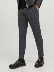 Jack & Jones Chinosy Marco 12237523 Szary Slim Fit. Szare eleganckie spodnie męskie Jack & Jones, bez wzorów, z syntetyku. Za 119.99 zł.