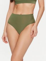 Chantelle Figi brazylijskie z wysokim stanem Soft Stretch C10690 Zielony. Zielone majtki damskie Chantelle, z syntetyku. Za 59.99 zł.