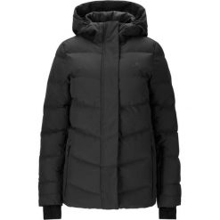 Damska kurtka narciarska Whistler Cheno. Czarne kurtki sportowe damskie Whistler, na zimę, bez wzorów, bez ramiączek, bez kaptura, narciarskie. W wyprzedaży za 441.99 zł.