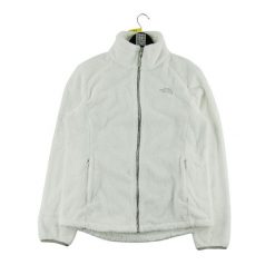 Second life - Kurtka polarowa TNF White Osito dla kobiet - Stan dobry. Białe kurtki sportowe damskie The North Face, na zimę, l, bez wzorów, z materiału, bez ramiączek, bez kaptura, trekkingowe. Za 148.01 zł.