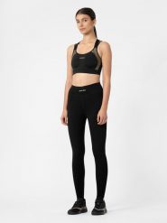4F Legginsy kompresyjne regeneracyjne 4FPRO damskie XS. Czarne legginsy damskie 4F, bez wzorów, z materiału. Za 299.99 zł.