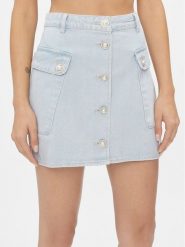 Custommade Spódnica jeansowa Riana 999448941 Błękitny Regular Fit. Niebieskie spódnice damskie Custommade, xs, bez wzorów, z bawełny. Za 639.99 zł.