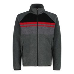 Polarowy sweter z zamkiem CMP. Szare swetry męskie CMP, m, bez wzorów, z polaru, bez kołnierzyka, bez ramiączek. Za 422.00 zł.