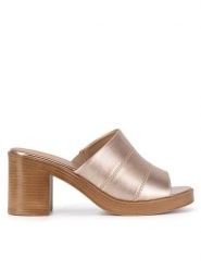 Lasocki Klapki RST-KSENIA-01 Złoty. Żółte klapki damskie Lasocki, bez wzorów, z materiału, bez obcasa, bez zapięcia. Za 169.99 zł.