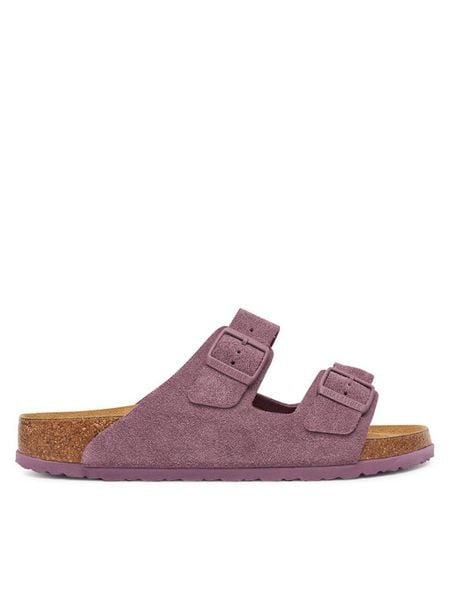 Birkenstock Klapki Arizona 1030641 Różowy. Czerwone klapki damskie Birkenstock, bez wzorów, ze skóry, bez obcasa, bez zapięcia. Za 539.99 zł.