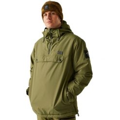 Męska Kurtka Narciarska Freeride II Colour Block Overhead. Niebieskie kurtki sportowe męskie Dare 2B, m, bez wzorów, z materiału, z kapturem, narciarskie. Za 745.99 zł.