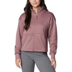 Damska bluza polarowa Columbia Boundless Trek Tech z pełnym zamkiem błyskawiczny. Fioletowe bluzy damskie Columbia, na zimę, s, bez wzorów, z polaru, sportowe, bez ramiączek, bez kaptura. W wyprzedaży za 313.00 zł.