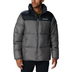 Kurtka sportowa męska Puffect II Jacket. Szare kurtki sportowe męskie Columbia, na zimę, l, bez wzorów, z materiału, bez kaptura. Za 449.99 zł.
