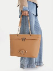 Nine West Torebka EO-Luvia-LDA8442 Beżowy. Brązowe shopperki damskie Nine West, bez wzorów, z materiału, bez dodatków. Za 155.99 zł.