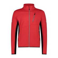 Polar CMP. Czerwone bluzy sportowe męskie CMP, na zimę, bez wzorów, z polaru, bez kaptura, narciarskie. Za 389.00 zł.