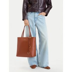 Torebka GINO ROSSI. Brązowe shopperki damskie Gino Rossi, bez wzorów, bez dodatków. Za 229.99 zł.