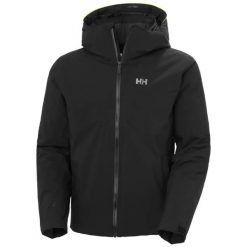 Kurtka narciarska Helly Hansen Panoramic. Czarne kurtki sportowe męskie Helly Hansen, m, bez wzorów, z poliesteru, bez kaptura, narciarskie, primaloft. Za 1,217.50 zł.