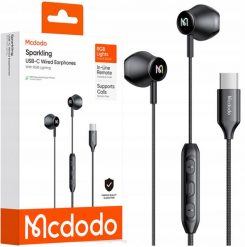 Słuchawki Mcdodo MCDODO SŁUCHAWKI PRZEWODOWE DO TELEFONU Z MIKROFONEM DOUSZNE USB-C DAC RGB. Słuchawki douszne Mcdodo. Za 49.99 zł.