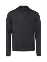 Finshley & Harding London sweter wełniany Mężczyźni Wełna merino szary, M. Szare swetry męskie Finshley & Harding London, m, bez wzorów, z wełny, bez kołnierzyka, bez ramiączek. Za 279.95 zł.