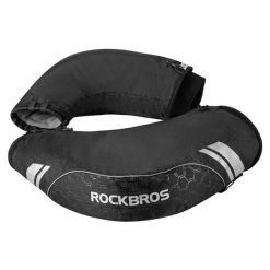 Ocieplacze na kierownicę, osłony przeciwwiatrowe na ręce, rękawiczki ROCKBROS. Czarne rękawiczki męskie ROCKBROS, na zimę, bez wzorów, z lycry. Za 99.99 zł.
