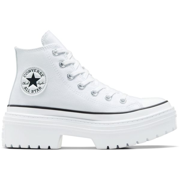 Buty sportowe damskie Converse Con Buty Chuck Taylor As Lugged Heel. Białe obuwie sportowe damskie Converse, bez wzorów, bez zapięcia. Za 490.00 zł.