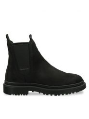 Gant Sztyblety 29553800 Czarny. Czarne botki damskie GANT, bez wzorów, ze skóry, bez obcasa, na płaskiej podeszwie, bez zapięcia. Za 769.99 zł.
