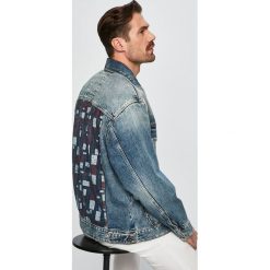 Tommy Jeans - Kurtka. Niebieskie kurtki męskie Tommy Jeans, l, bez wzorów, z bawełny, bez kaptura. W wyprzedaży za 399.90 zł.