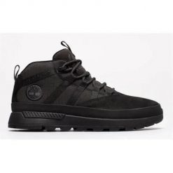 Buty trekkingowe męskie Timberland TB1A5UWW001. Czarne trekkingi męskie Timberland, na zimę, z materiału, za kostkę, bez zapięcia. Za 539.99 zł.