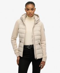 Superdry Kurtka Hooded Fuji Storm ocieplana z recyklingowanego poliestru. Brązowe kurtki męskie Superdry, bez wzorów, z nylonu, bez kaptura. Za 528.60 zł.