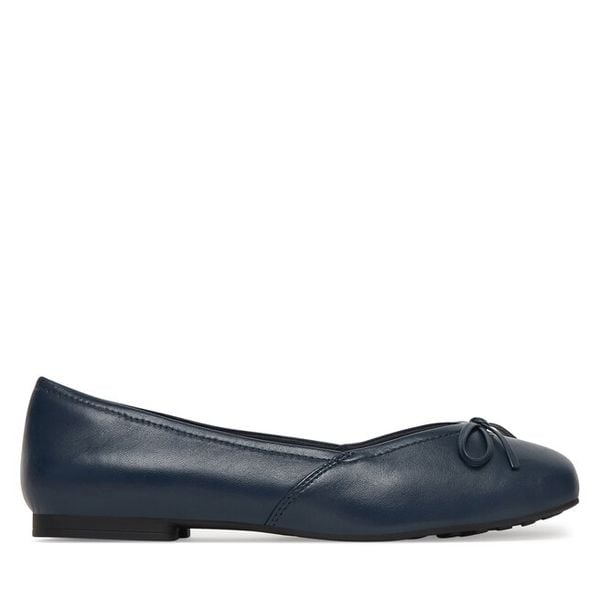 Baleriny Caprice. Niebieskie balerinki damskie Caprice, bez wzorów, bez obcasa, bez zapięcia. Za 231.99 zł.