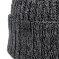 Czapka zimowa z wełny merino Norval. Szare czapki męskie Buff, na zimę, bez wzorów, z wełny. Za 209.99 zł.