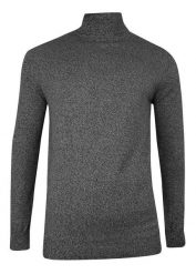 Golf Popielaty, Melanżowy, Elegancki, Klasyczny, Męski -Brave Soul- 100% BAWEŁNA. Szare swetry męskie Brave Soul, m, bez wzorów, z bawełny, eleganckie, bez kołnierzyka, bez ramiączek. Za 119.00 zł.