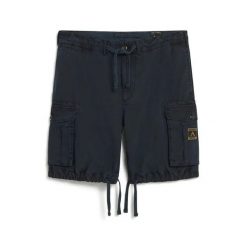 Lekkie szorty Superdry Parachute. Niebieskie szorty męskie Superdry, bez wzorów. Za 320.05 zł.