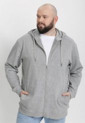 Szara Bluza Buthixus. Szare bluzy męskie Born2be, m, bez wzorów, z kapturem. Za 74.99 zł.