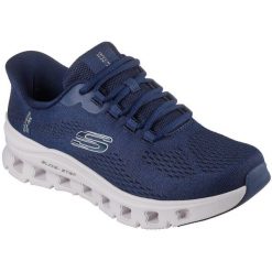 Buty sportowe męskie Skechers Glide step Pro Elron. Niebieskie buty sportowe męskie Skechers, bez wzorów, bez zapięcia. Za 490.00 zł.