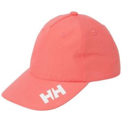 Czapka z daszkiem Helly Hansen Crew Cap 2.0. Czerwone czapki damskie Helly Hansen, bez wzorów. Za 188.00 zł.