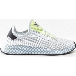 Sneakersy białe Adidas Deerupt Runner W CG6094 - biały / zielony. Białe obuwie sportowe damskie Adidas, bez wzorów, bez zapięcia. Za 349.99 zł.