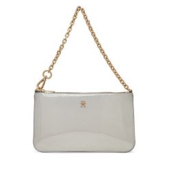 Torebka Tommy Hilfiger. Szare torebki do ręki damskie Tommy Hilfiger, bez wzorów, bez dodatków. Za 309.99 zł.