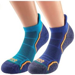 Jednowarstwowe Skarpetki Męskie Run Socklet - 2 Pary. Niebieskie skarpety męskie 1000 MILE, bez wzorów. Za 125.00 zł.