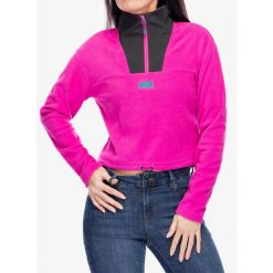 Bluza damska Helly Hansen Daybreaker Cropped Fleece. Fioletowe bluzy damskie Helly Hansen, xs, bez wzorów, bez ramiączek, bez kaptura. Za 235.99 zł.