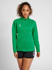 Bluza sportowa damska Hummel half zip Core XK. Zielone bluzy damskie Hummel, xs, bez wzorów, z dresówki, klasyczne, bez ramiączek, bez kaptura. Za 181.50 zł.
