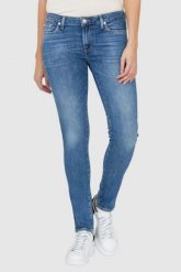 7 FOR ALL MANKIND Niebieskie jeansy PYPER SLIM ILLUSION Stride. Niebieskie jeansy damskie 7 for all mankind, bez wzorów, z bawełny. W wyprzedaży za 499.99 zł.
