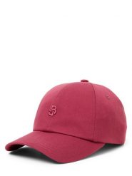 BOSS Czapka z daszkiem dla kobiet Kobiety Bawełna (100%) czerwony|wyrazisty róż, ONE SIZE. Czerwone czapki damskie Boss, bez wzorów, z bawełny, klasyczne. Za 199.95 zł.