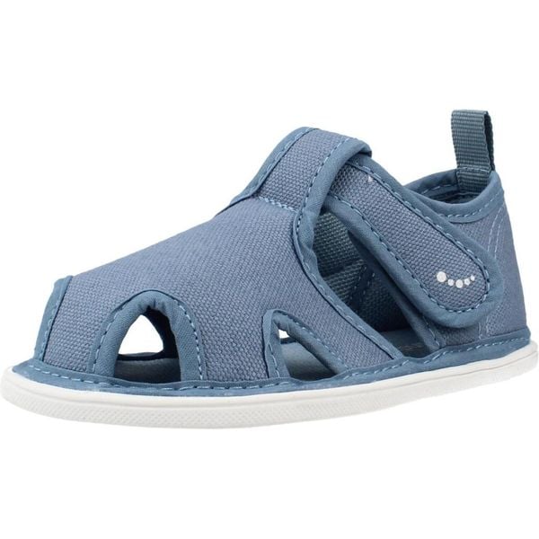 Sandały BLANDITOS BETTABD Niebieski. Niebieskie sandały damskie BLANDITOS BY CRIO'S, bez wzorów, z tkaniny, bez obcasa, bez zapięcia. Za 129.99 zł.