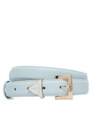 Guess Pasek Damski BW9320 P6125 Niebieski jasny. Niebieskie paski damskie Guess, z aplikacjami, ze skóry. Za 199.99 zł.
