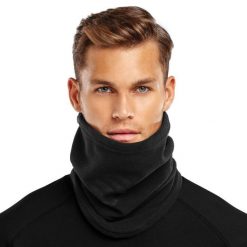 Termiczny komin do sportów zimowych męski SIROKO Blunt Black. Czarne szaliki męskie SIROKO, bez wzorów. Za 106.00 zł.
