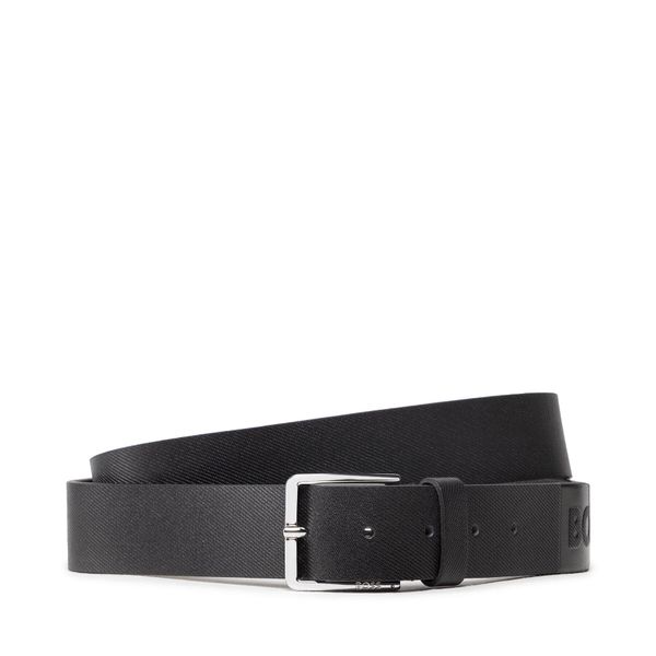 Pasek Męski BOSS. Czarne paski męskie Boss. Za 449.99 zł.