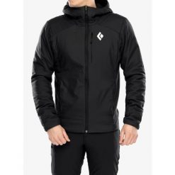 Kurtka ocieplana Black Diamond First Light Stretch Hoody. Czarne kurtki męskie Black Diamond, bez wzorów, sportowe, bez kaptura. Za 989.99 zł.