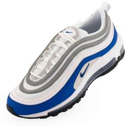 Buty Damskie Nike Air Max 97 Niebieski Królewski Niebieski. Białe obuwie sportowe damskie Nike, bez wzorów, bez zapięcia, do biegania, nike air max. Za 552.99 zł.