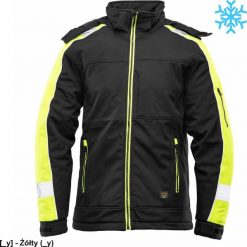 Kurtka męska Polstar ORSZ - OCIEPLANY SOFTSHELL RIVAL ŻÓŁTY - CZARNO-POMARAŃCZOWY(cp) S. Brązowe kurtki męskie Polstar, m, bez wzorów, z softshellu, bez kaptura. Za 203.10 zł.