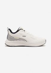 Biało-Granatowe Buty Sportowe Sneakersy z Siateczki na Piankowej Podeszwie Saralia. Białe buty sportowe męskie Born2be, bez wzorów, z jeansu, bez zapięcia. Za 129.99 zł.