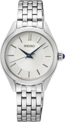 Zegarek Seiko Zegarek damski Seiko SUR537P1 srebrny. Szare zegarki damskie Seiko, srebrne. Za 1,097.00 zł.